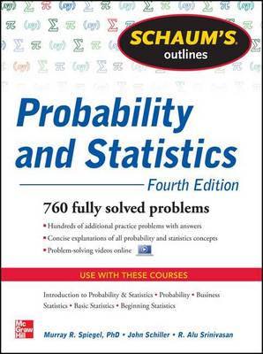 Cover of Schaum's Outline of Probability and Statistics, 4th Edition