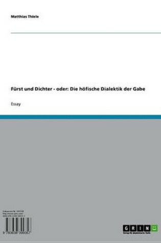 Cover of Furst Und Dichter - Oder