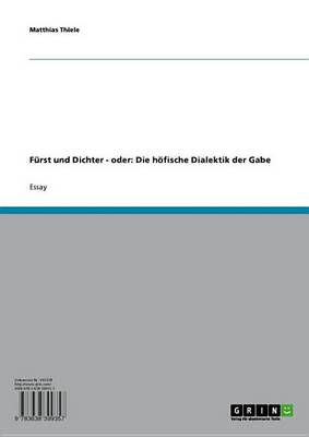 Book cover for Furst Und Dichter - Oder