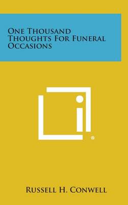 Book cover for One Thousand Thoughts for Funeral Occasions