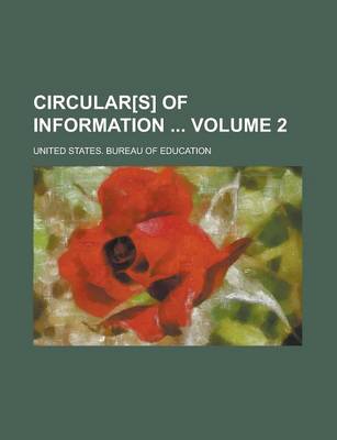 Book cover for Circular[s] of Information Volume 2