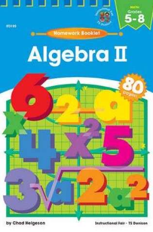 Cover of Algebra II Homework Booklet, Grades 5 to 8