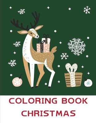 Book cover for coloring book christmas