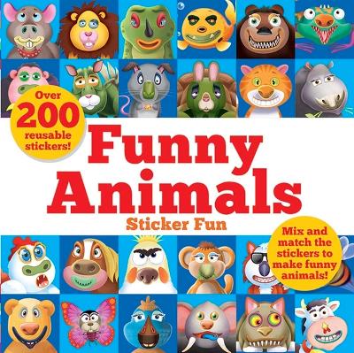 Book cover for Funny Animals Sticker Fun