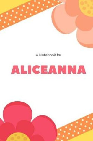 Cover of A Notebook for Aliceanna