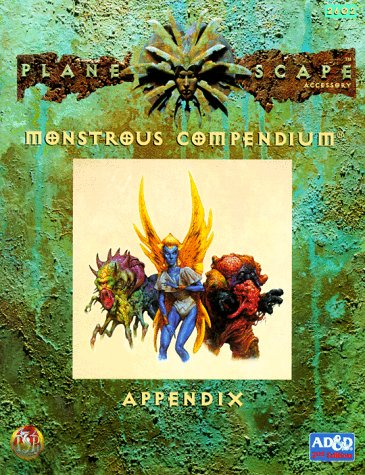 Book cover for Planescape: a Monstrous Compendium