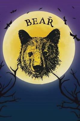 Book cover for Bear Head Notebook Halloween Journal