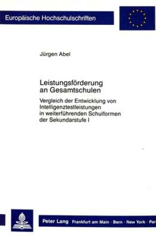 Cover of Leistungsfoerderung an Gesamtschulen