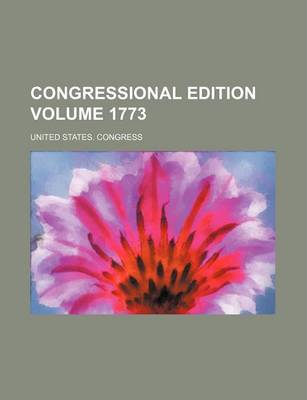 Book cover for Congressional Edition Volume 1773