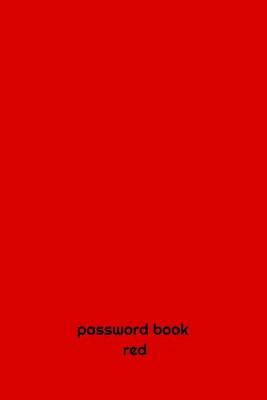 Book cover for PASSWORD BOOK red