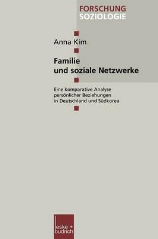 Cover of Familie und soziale Netzwerke