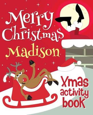 Book cover for Merry Christmas Madison - Xmas Activity Book