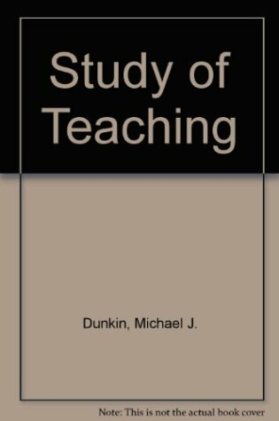 Cover of Study of Teaching