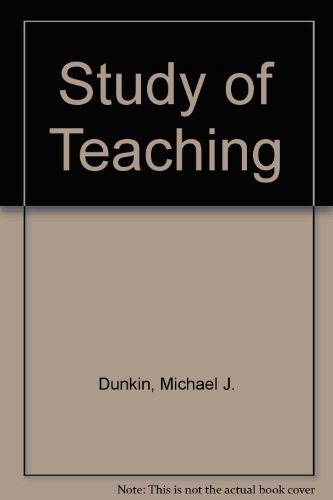 Book cover for Study of Teaching