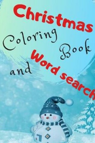 Cover of Christmas Coloring Book and Word Search