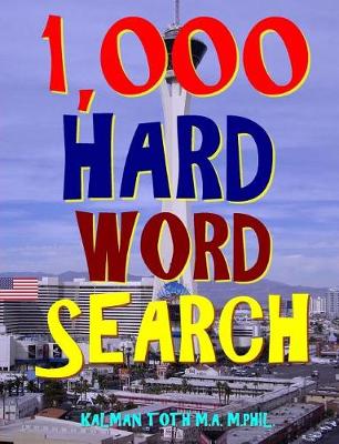 Book cover for 1,000 Hard Word Search