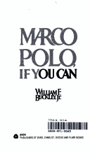 Cover of Marco Polo, If You Can