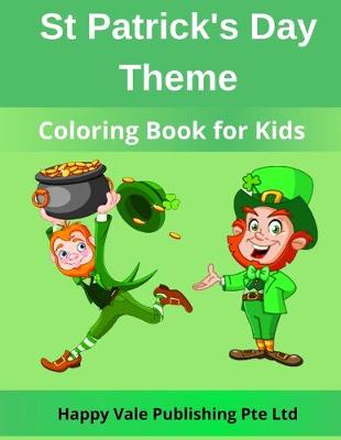 Book cover for St Patrick's Day Theme Coloring Book for Kids