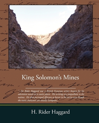 Book cover for King Solomons Mines