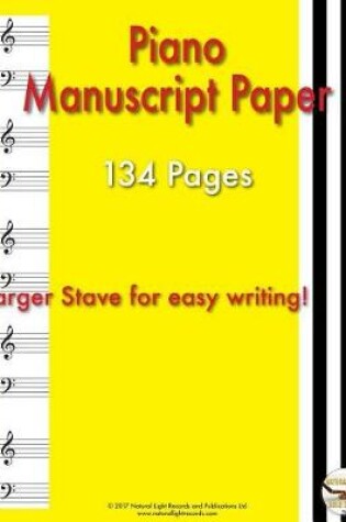 Cover of Piano Manuscript Paper