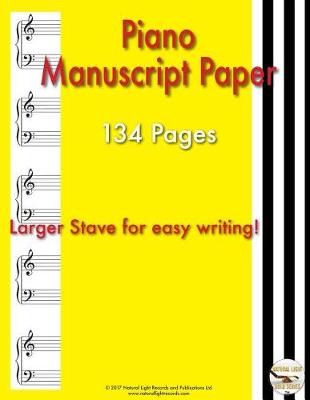 Book cover for Piano Manuscript Paper