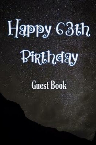 Cover of Happy 63th Birthday Guest Book