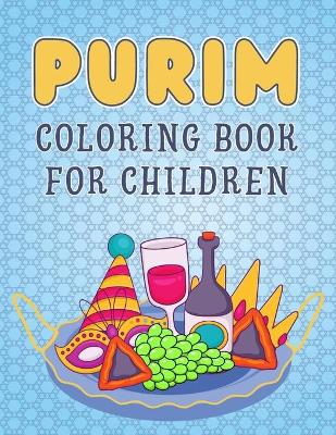 Book cover for Purim Coloring Book For Children