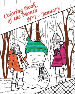 Cover of Coloring Book of the Month - N Degrees1 January