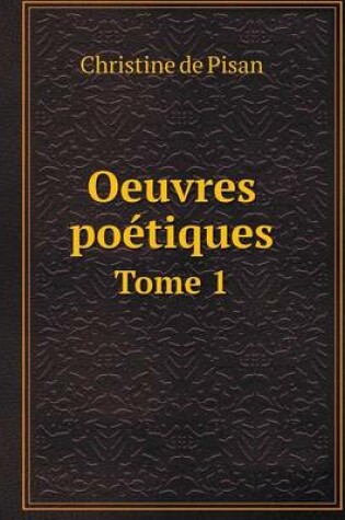 Cover of Oeuvres poétiques Tome 1