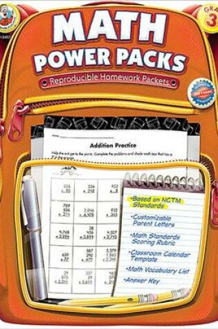 Cover of Math Power Packs, Grade 3