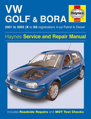 Book cover for VW Golf and Bora 4-cyl Petrol and Diesel Service and Repair Manual