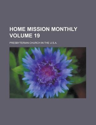 Book cover for Home Mission Monthly Volume 19