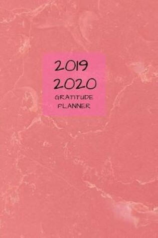 Cover of 2019 2020 15 Months Marble Pink Gratitude Journal Daily Planner