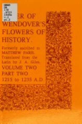 Cover of Flowers of History