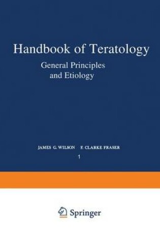 Cover of General Principles and Etiology
