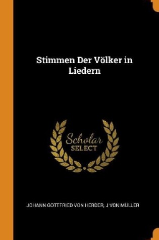 Cover of Stimmen Der Voelker in Liedern