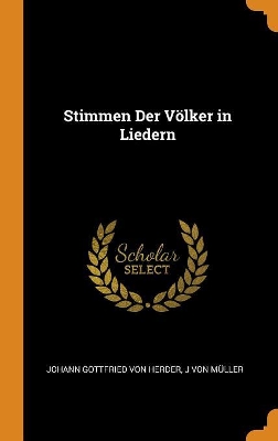 Book cover for Stimmen Der Voelker in Liedern