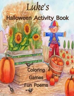 Book cover for Luke's Halloween Activity Book