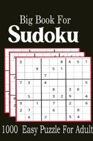 Cover of Big Book For Sudoku