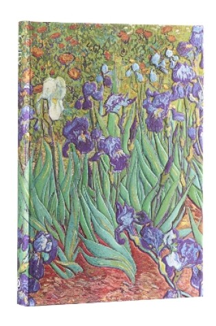 Cover of Van Gogh’s Irises Midi Hardback Address Book (Elastic Band Closure)