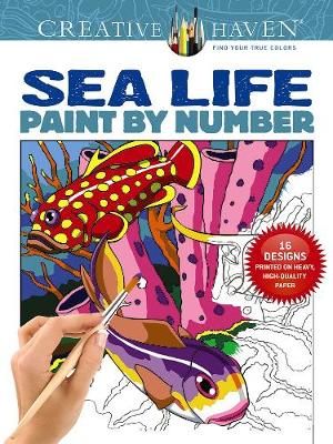 Book cover for Creative Haven Sea Life Paint by Number