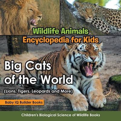 Book cover for Wildlife Animals Encyclopedia for Kids - Big Cats of the World (Lions, Tigers, Leopards and More) - Children's Biological Science of Wildlife Books