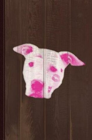 Cover of Pink Pitbull Head Journal Notebook