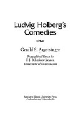 Cover of Ludvig Holberg's Comedies