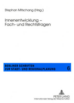 Cover of Innenentwicklung - Fach- Und Rechtsfragen