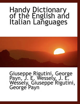 Book cover for Handy Dictionary of the English and Italian Languages