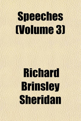 Book cover for Speeches (Volume 3)