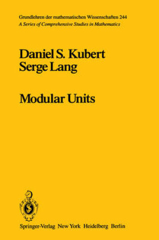 Cover of Modular Units