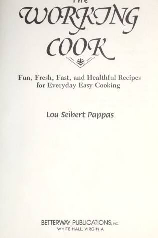 Cover of The Working Cook