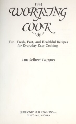 Book cover for The Working Cook